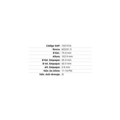 Filtro De Aceite Gp-405 Gonher 12 Pzas Mayoreo