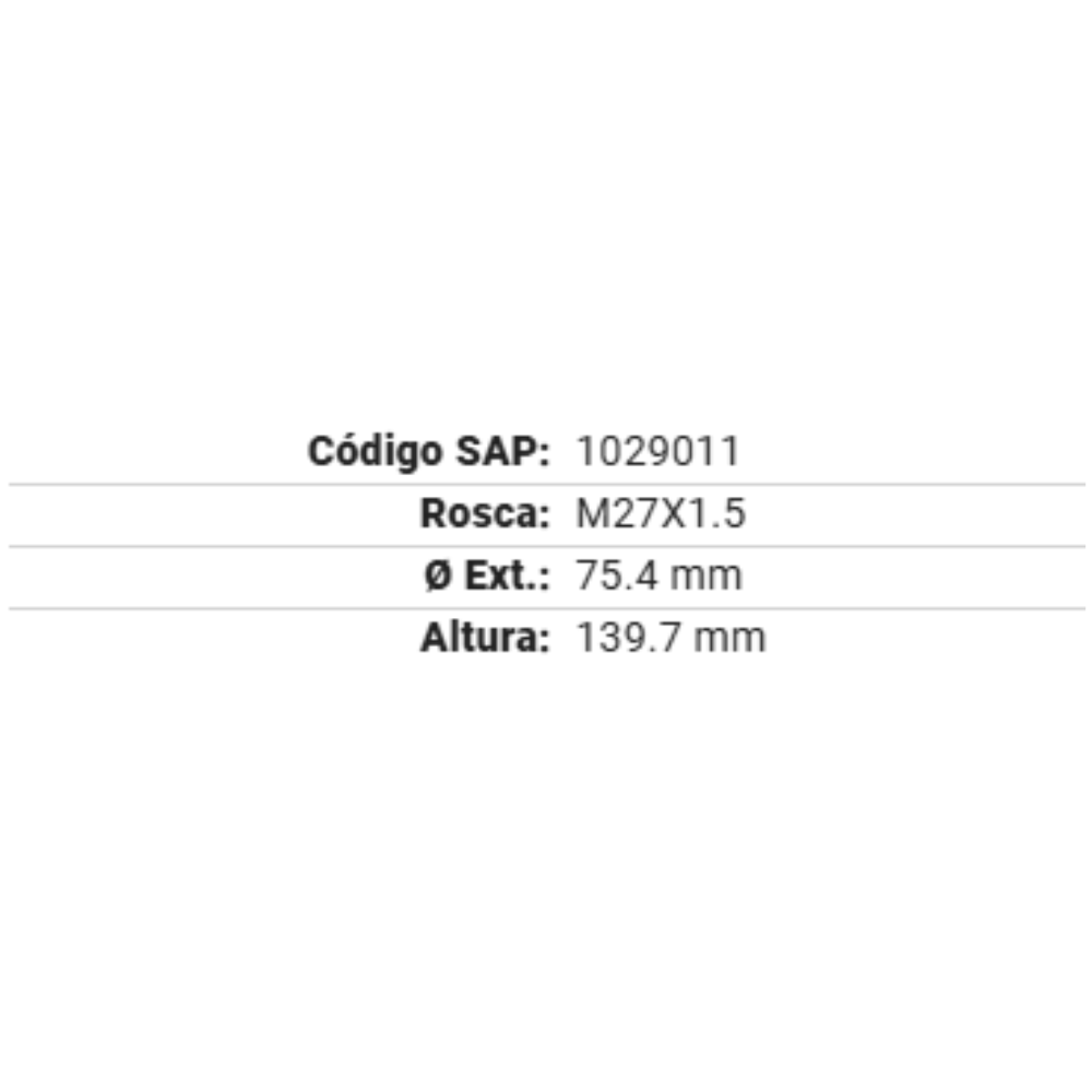 Filtros De Aceite Gps-407 Gonher 12pz Mayoreo