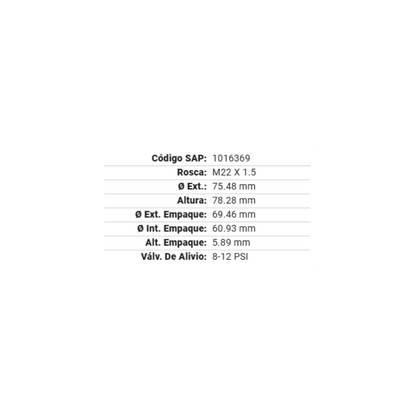 Filtros De Aceite Gp-6714 Gonher 12 Pza Mayoreo