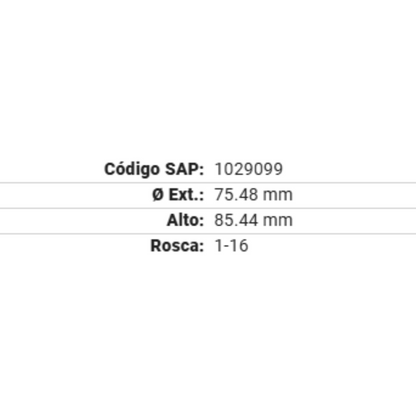 Filtros De Aceite Gp-2351 Gonher 12pz Mayoreo