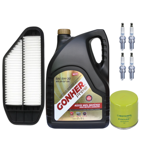Kit De Afinacion Spark 2011 al 2017 1.2 5w30 Sintetico Gonher