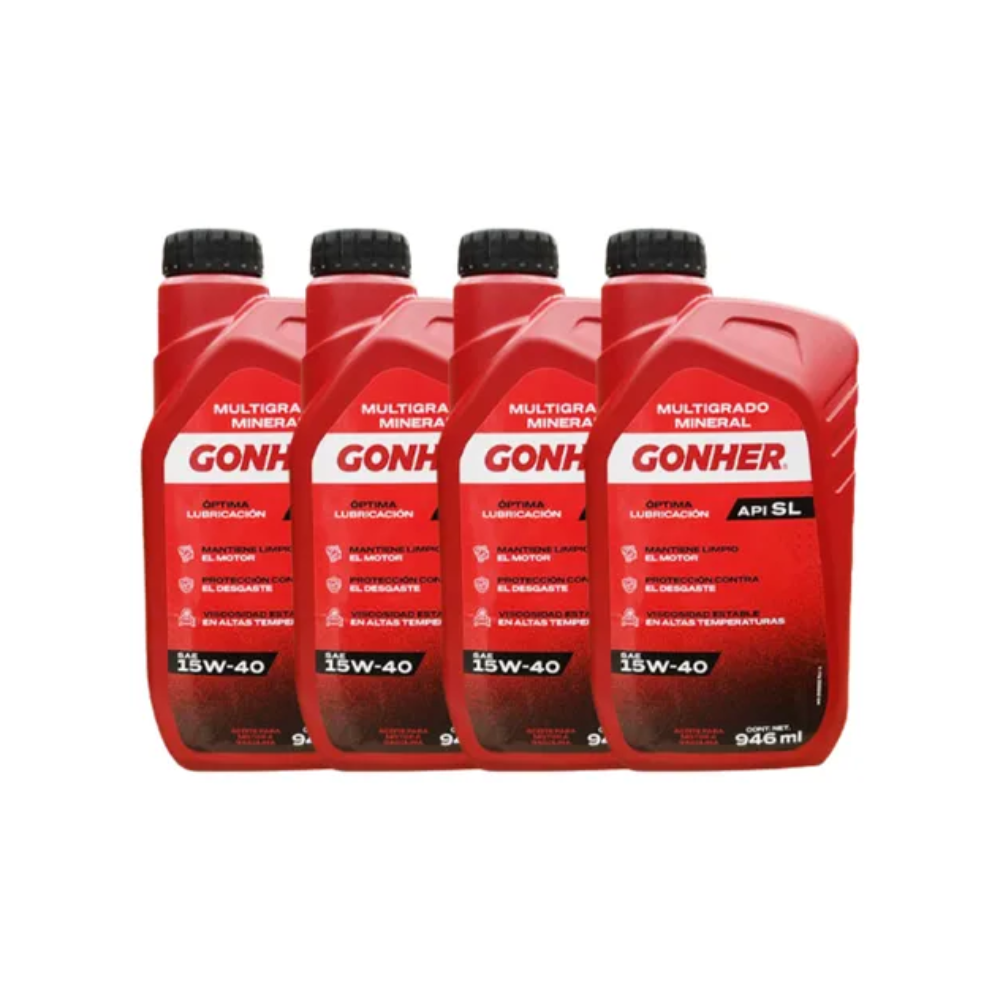 Kit Afinacion Chevy 1994-2012 Bujía Aceite Gonher 15w40