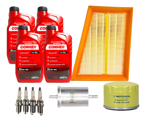 Kit De Afinacion Platina 2002 Al 2010 1.6 L Gonher