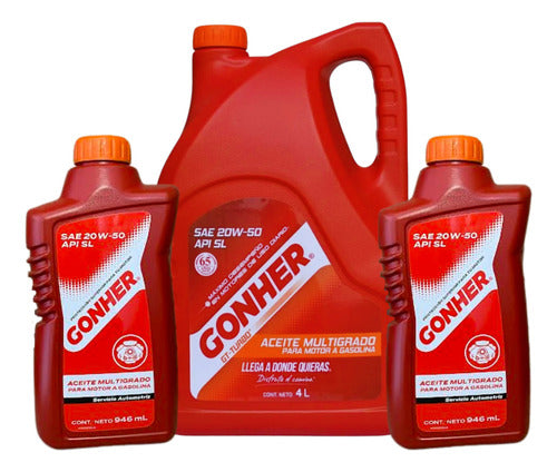 Kit Cambio De Aceite Transporter 2014 2.0t Gonher 20w50