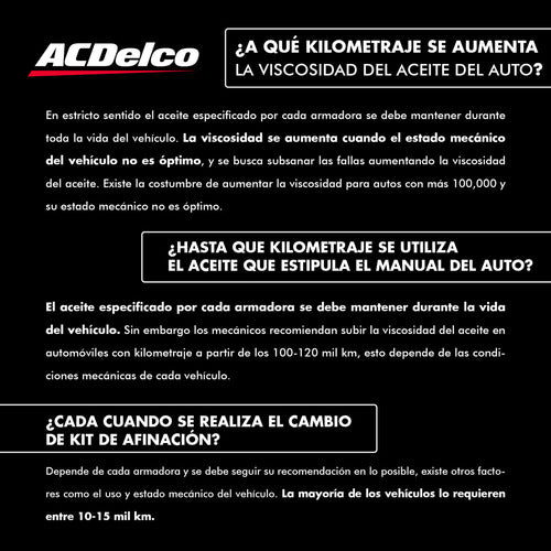 Kit Cambio Aceite Aveo 1.6 2012 2013 2014 2015 2016 20w50