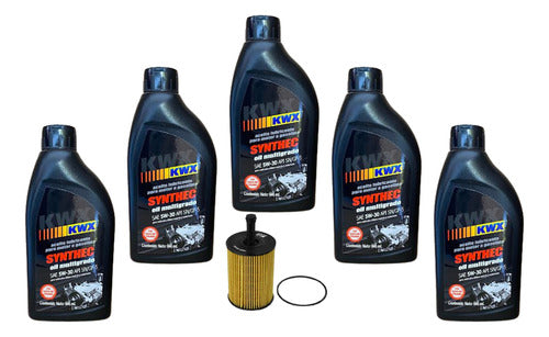 Kit Cambio Aceite Touareg 2004 Al 2007 3.2 6v Kwx 5w30 Sint.