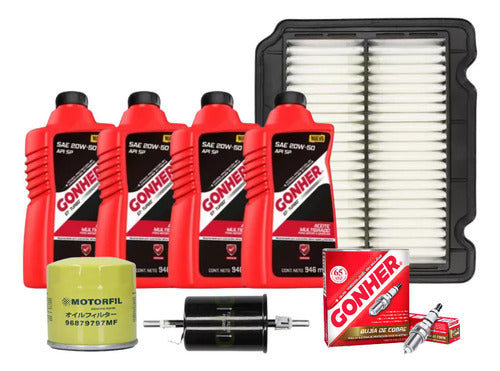 Kit De Afinacion Aveo 2009-2017 1.6 Bujía Gonher 20w50