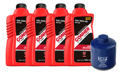 Kit Cambio De Aceite Gol 2014 Al 2020 1.6 Gonher 20w50