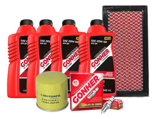Kit Afinación Versa March V-driver 2012-2019 Bujía Gonher