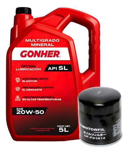 Kit Cambio Aceite Mazda Cx-7 2010-2012 2.3 2.5 L