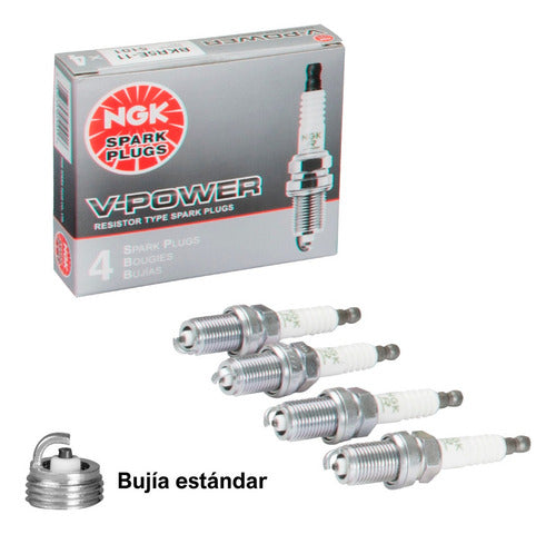 Kit Afinación Tsuru 2009 2010 2011 Con Bujía Ngk 25w50