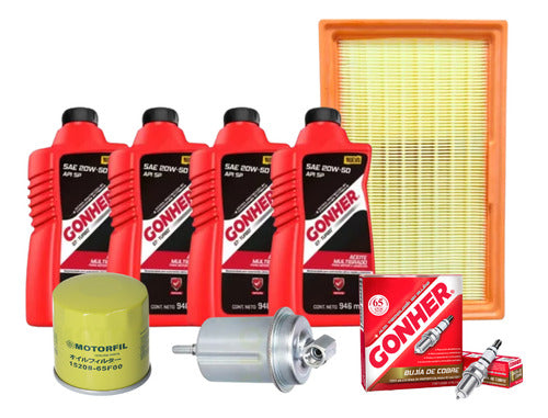 Kit Afinacion Atos 2005 2009 1.1 4l Bujía Gonher 20w50