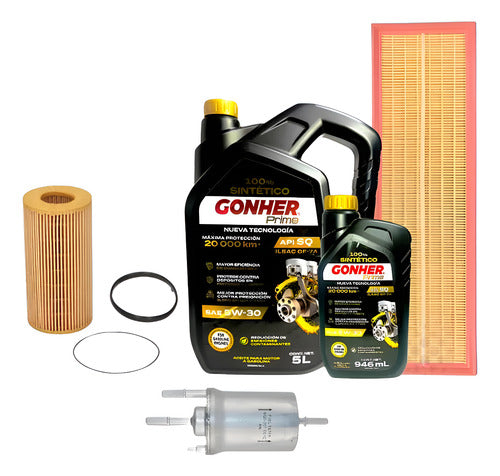 Kit Afinación Bora Jetta A6 Passat 2.5 5w30 Sin Bujias