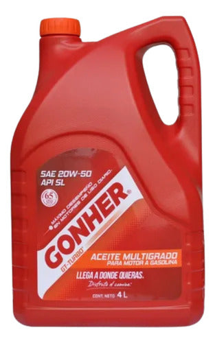 Kit Cambio Aceite Atos March Sentra Tiida Versa 20w50 Gonher