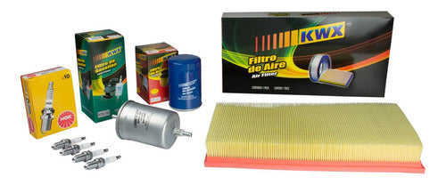 Kit Afinación Sin Aceite Jetta 2l 2010 2011 C/ Bujía Platino