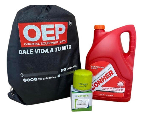 Kit Cambio De Aceite Tornado Van 22-24 Aceite 20w50 Gonher