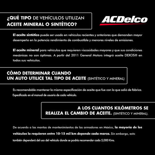 Kit Cambio Aceite Aveo 1.6 2012 2013 2014 2015 2016 20w50