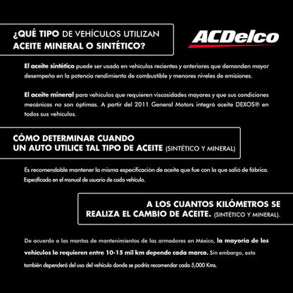 Kit Cambio Aceite Aveo 1.6 2012 2013 2014 2015 2016 20w50