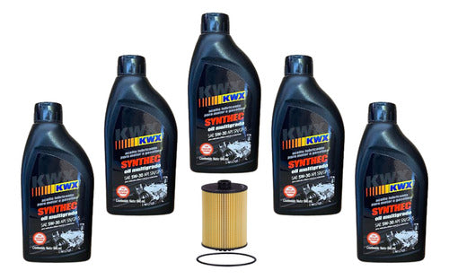 Kit Cambio Aceite Touareg 2012 Al 2017 3.6 6v 5w30 Kwx Sint.