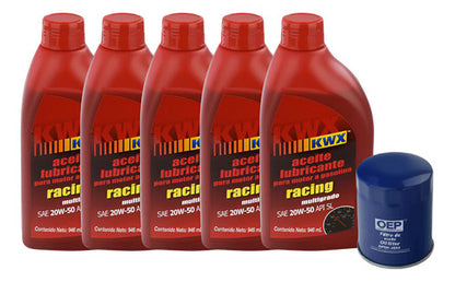 Kit Cambio De Aceite Nissan X-trail 2005 20w50 Multigrado