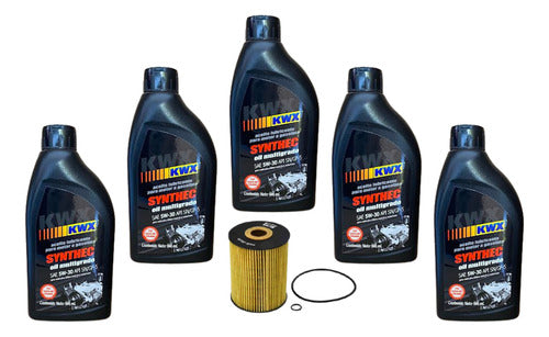 Kit Cambio De Aceite Touareg 2003 3.2 6v Aceite 5w30 Kwx