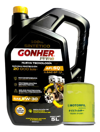 Kit Cambio Aceite 5w30 Honda Ridgeline 2017-2020 V6 3.5l