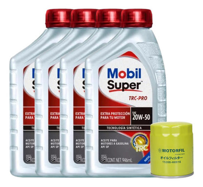 Kit Cambio De Aceite Para Tsuru Con Aceite 20w50 Mobil