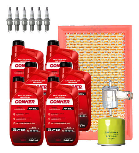 Kit De Afinacion Town & Country Apv 94-95 3.8l Gonher 15w40