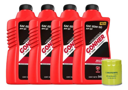 Kit Cambio De Aceite Para Tsuru Con Aceite 20w50 Gonher
