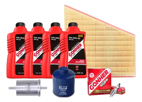 Kit De Afinación Gol 2014 Al 2020 1.6 Bujía Gonher 20w50