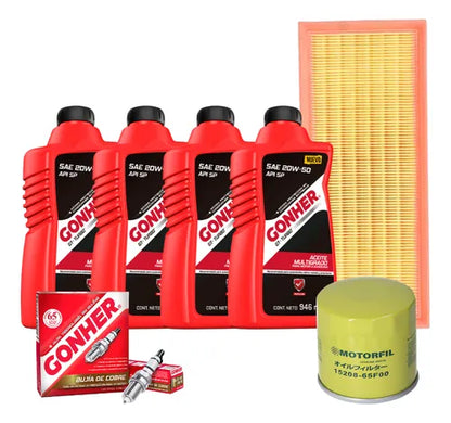 Kit Afinación Altima 2007-2012 2.5l Bujía Gonher 20w50