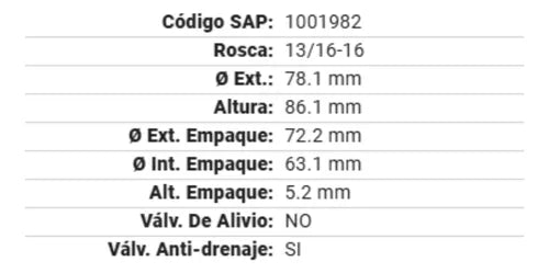 Filtros De Aceite Gp-44 Gonher 12pz Mayoreo