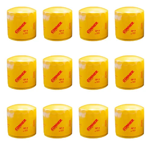 Filtros De Aceite Gp-3 Gonher 12pz Mayoreo