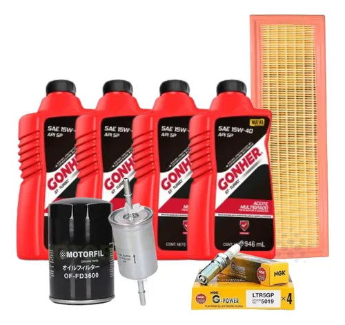 Kit Afinación Ford Fiesta 03-10 1.6 Gonher B/platino 15w40