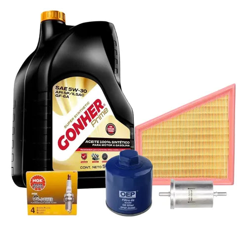 Kit Afinación Saveiro 2015-2018 1.6 Gonher 5w30 B/platino