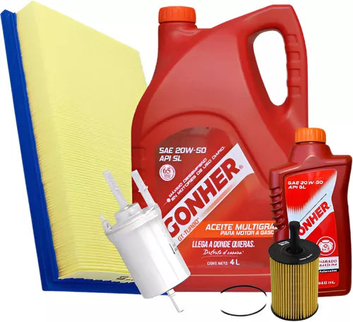 Kit De Filtros Vw Eos 2007 Al 2008 3.2l 6v Gonher S/bujías