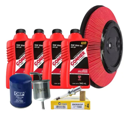 Kit Afinación Bujias Platino D21 93-04 2.4l Gonher 15w40