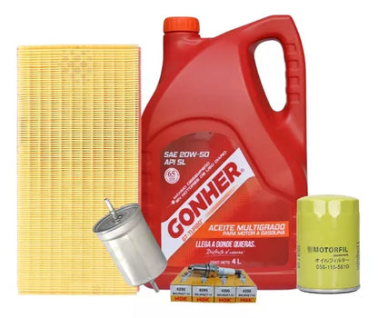Kit De Afinación Golf 2000 Al 2005 2.0 Aceite Gonher 20w50