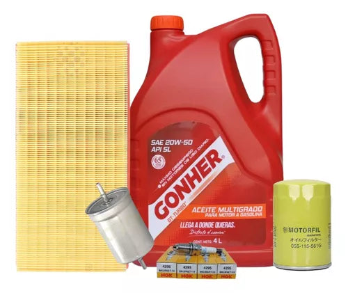 Kit De Afinación Golf 2000 Al 2005 2.0 Aceite Gonher 20w50