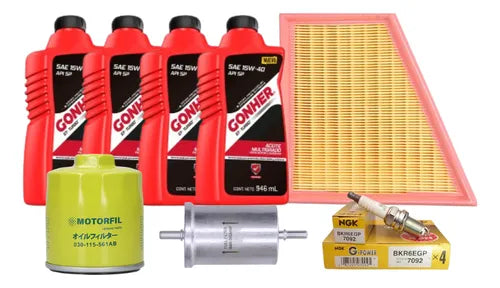 Kit Afinación Gol 14-20 1.6 Gonher 15w40 Bujía Platino