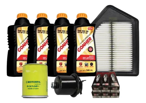 Kit Afinación Honda Accord 2.7l 95-96 Gonher 5w30