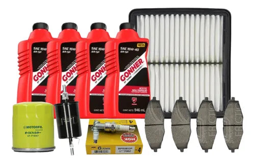 Kit De Afinación Y Balatas Matiz Bujia Platino 15w40 Gonher