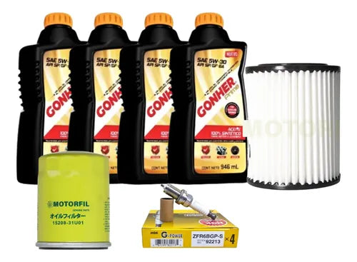 Kit Afinación Honda Cr-v 2002-2006 2.4l B/platino 5w30