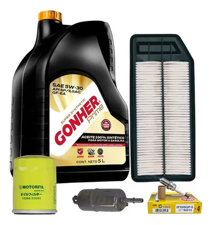Kit De Afinacion Honda Accord 2.4l 03-07 B/ Platino 5w30