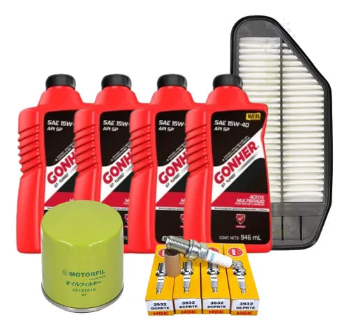 Kit Afinación Spark 2011-2018 1.2 15w40 Bujia Platino