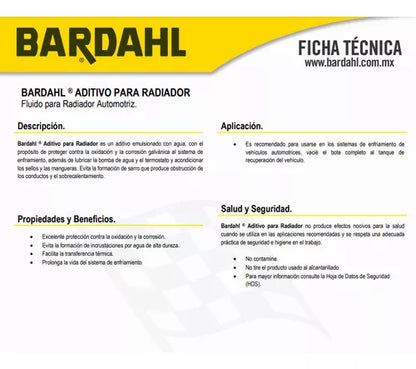 Bardahl Aditivo Para Radiador 350 Ml