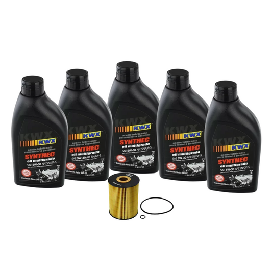 Kit Cambio Aceite Touareg 2008 Al 2009 3.6 6v 5w30 Kwx Sintetico