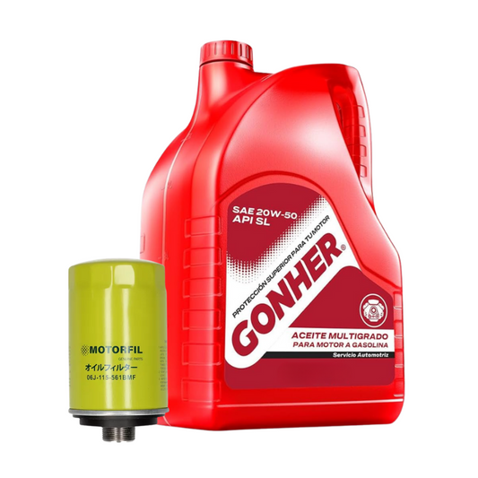 Kit Cambio De Aceite Tiguan 2009 Al 2017 Aceite Gonher 20w50
