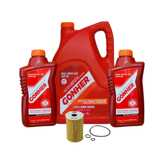 Kit Cambio De Aceite Transporter 2014 2.0t Gonher 20w50