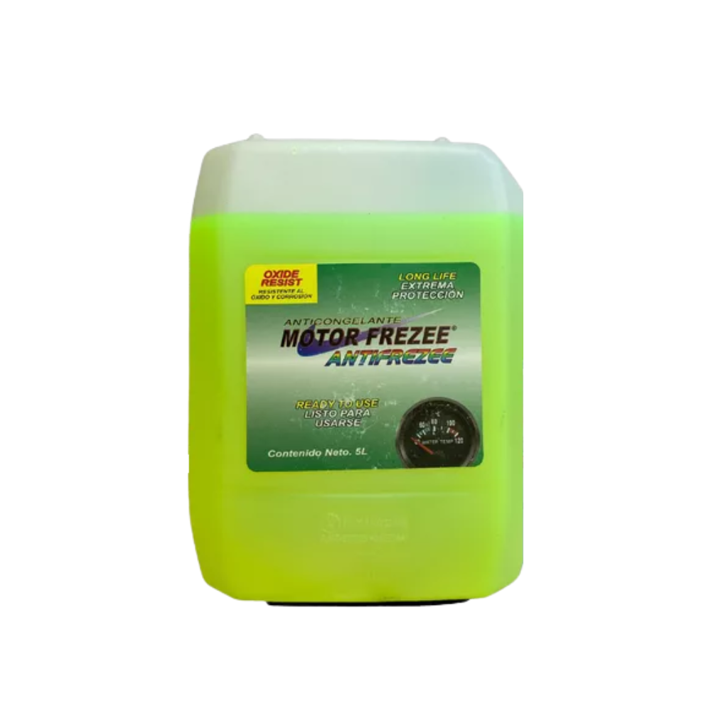 Anticongelante Motorfrezee amarillo listo para usarse 5L